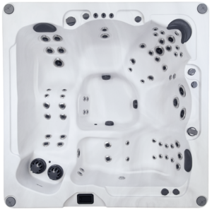 Harmonic hot tub-H288DL-aerial view